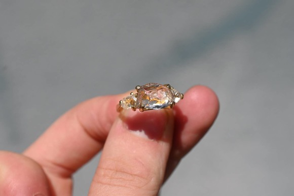 Crystal clear Lake County diamond ring size 5 6 7 8 9 10 - Picture 3 of 4
